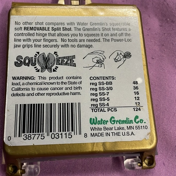 Water Gremdin Removable Split Shot™
PRO PACK - Picture 5 of 6